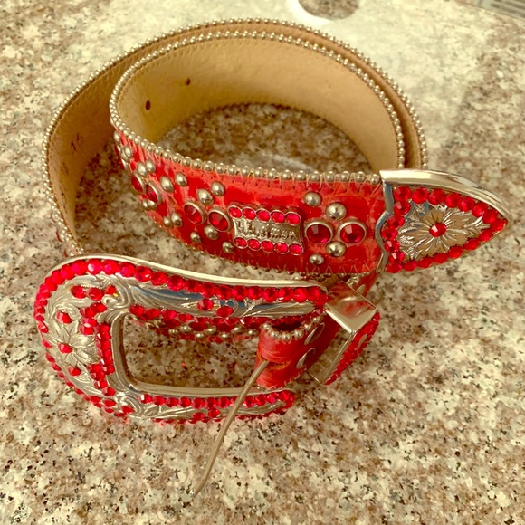 red bb simon belt